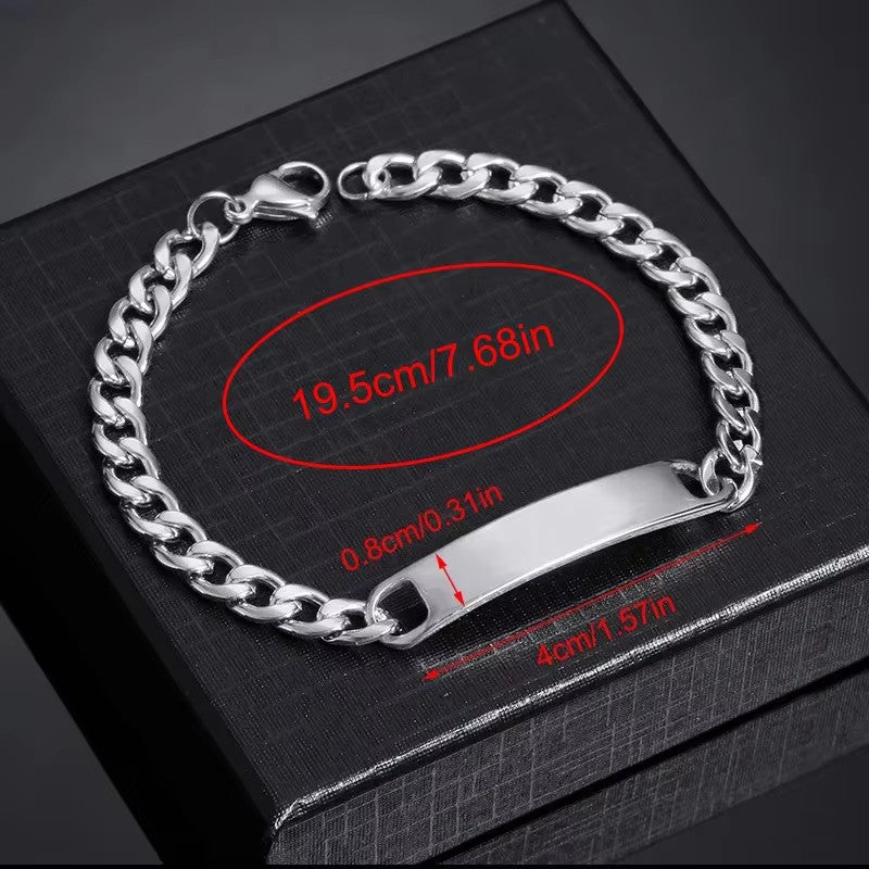 Custom Engraved Name Bracelet