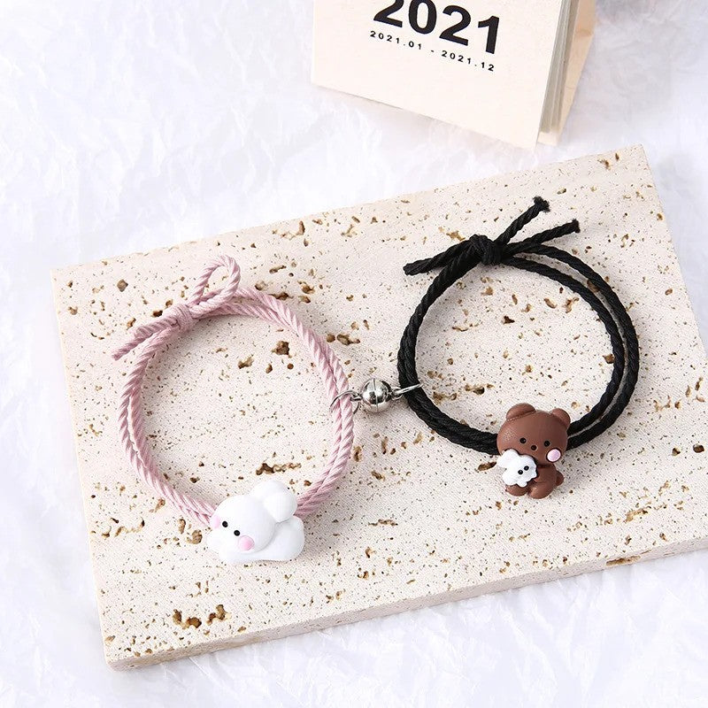 Bunny Bear BFF Friendship Bracelet - bunny and bear variant