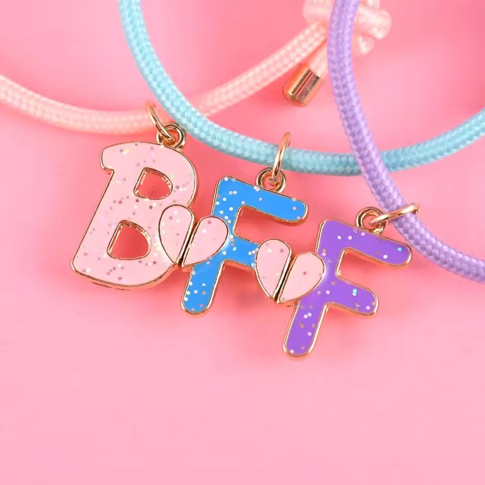 BFF Letter Bracelet for 3