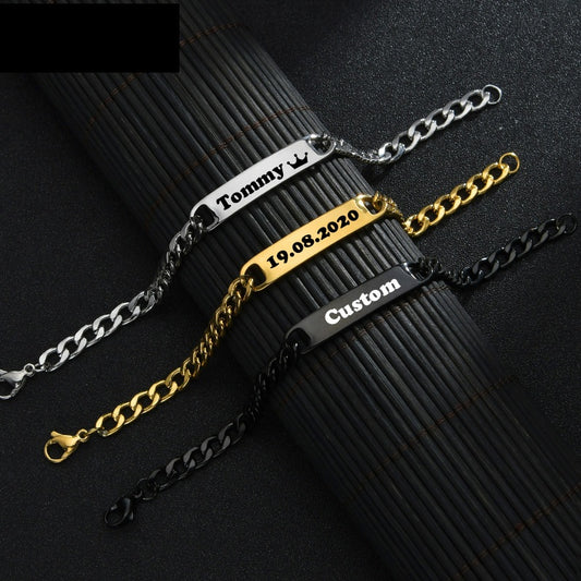 Custom Engraved Name Bracelet