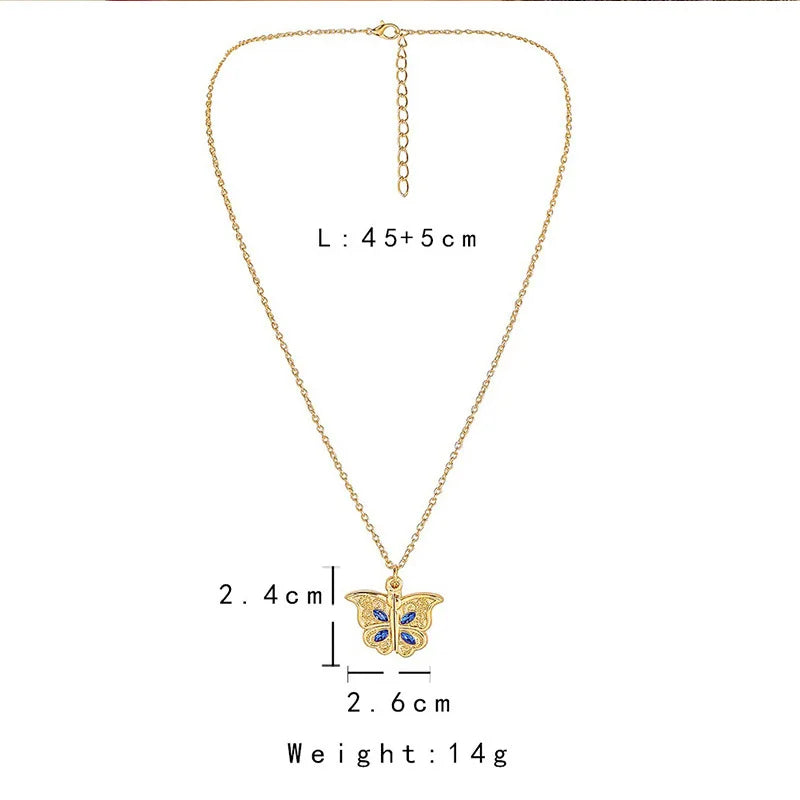 I Love You Butterfly Necklace