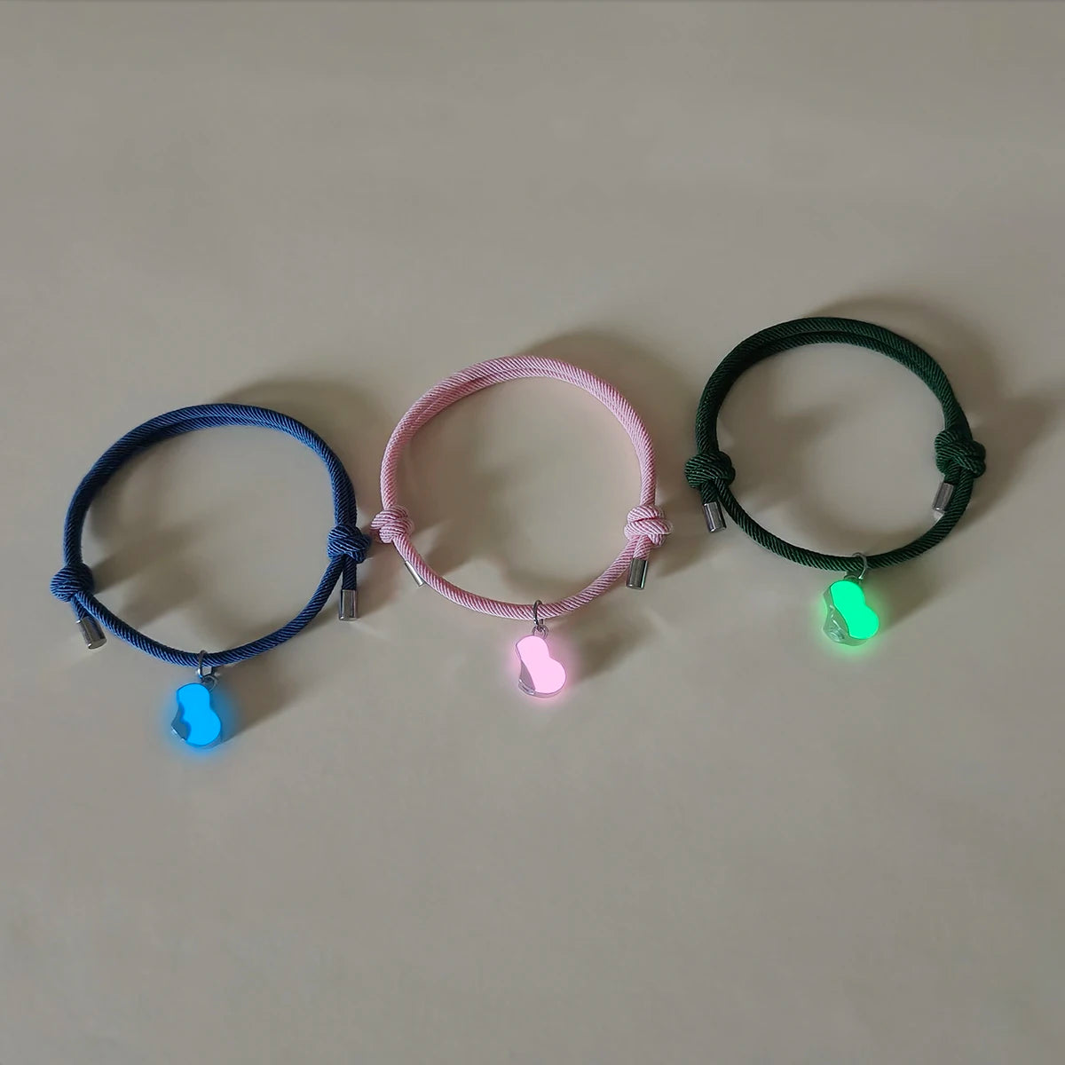 3/4 Best Friends Clover Glow Friendship Bracelet