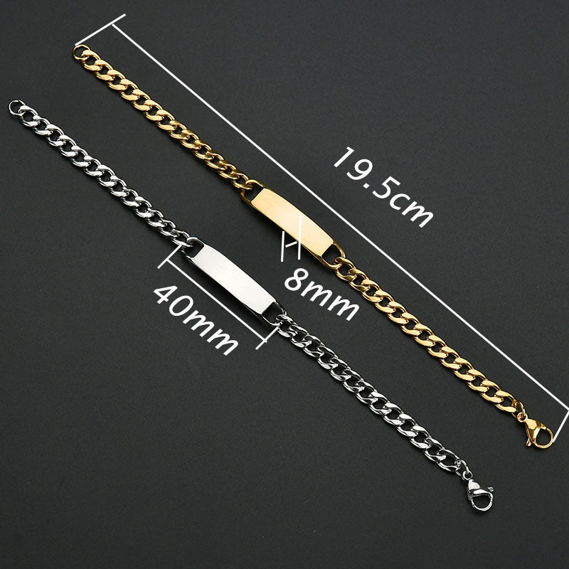 Custom Engraved Name Bracelet