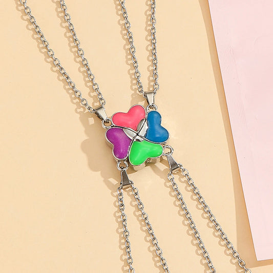 4 Best Friends Clover Glow Magnetic Necklace